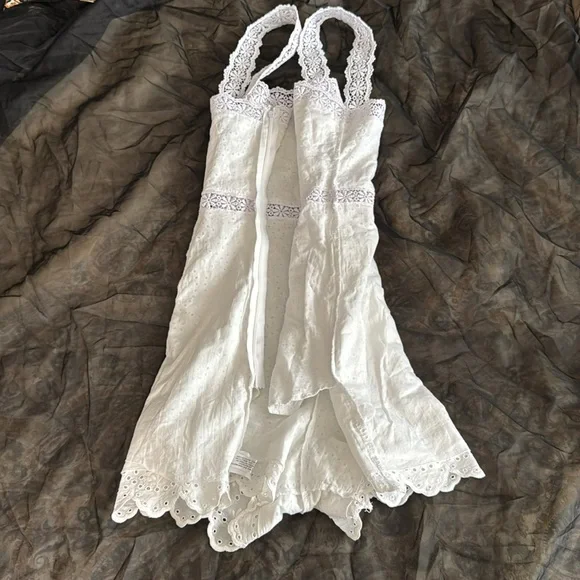 Charo Ruiz White Eyelet Lace Garment - Picture 11 of 12